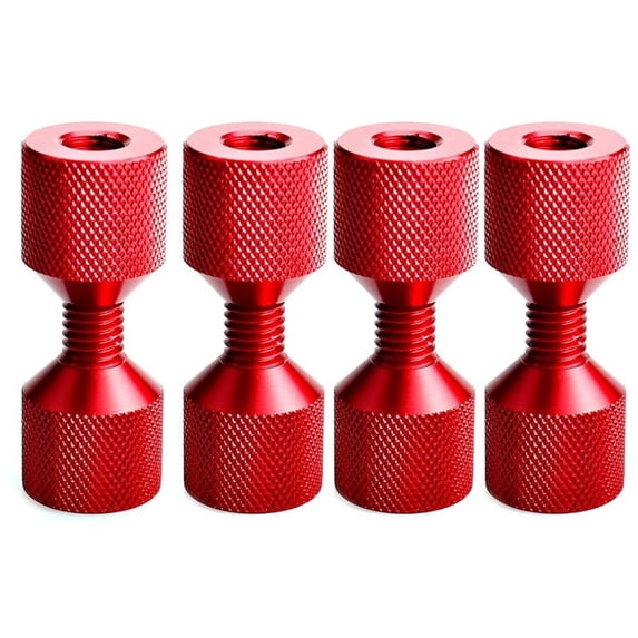 Buy 1-1/8" Two Hole Pins Set 6061 Aluminum Lightweight Construction 2 Hole Flange Alignment Pin With Anodized Oxide Black Finish