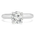thumbnail image 1 of 1.1 CT Round Diamond 4-Prong Solitaire Engagement Ring in 14K White Gold - Size 8, 1 of 1