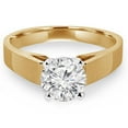 thumbnail image 1 of 1.1 CT Round Diamond Solitaire Engagement Ring in 18K Yellow Gold - Size 4.5, 1 of 1