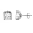 thumbnail image 1 of 1.1 Carat Princess Cut Diamond Stud Earring - 14K White Gold, 1 of 1