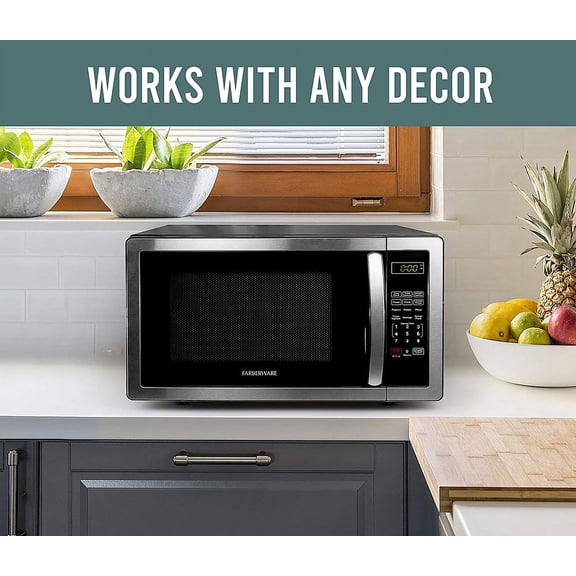 1.1 Cu. Ft. Classic Countertop Microwave Oven - Spacious Interior with Timeless Design