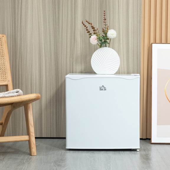 1.1 Cu Ft Mini Freezer Countertop Compact Upright Freezer Removable Shelves Reversible Door for Home Dorm Apartment Office White