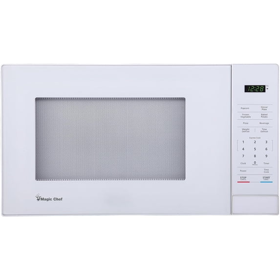1.1 Cu. Ft White Countertop Microwave Oven, 1000W