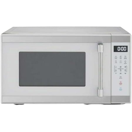 1.1 Cu. ft. 1000 W Mid Size Microwave Oven, 1000W, White Stainless Steel, 20.60 x 16.50 x 11.80 Inches