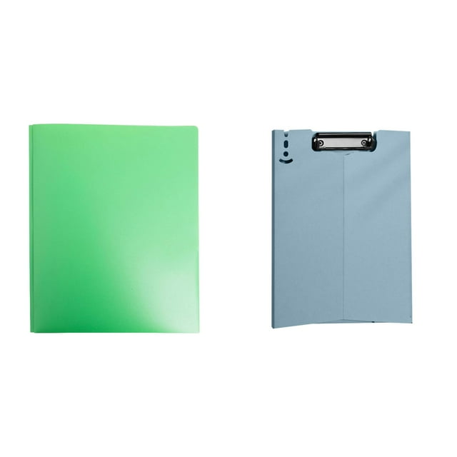 1*1*Folder+1*1 File Version Ile Clip Board File Folder Document Holder Large Capacity A4 File Organizer Smooth Edge Portable Supplies