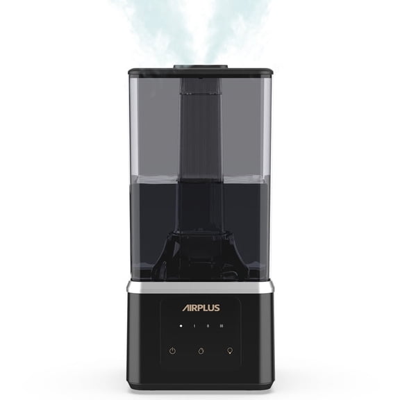 1.1 Gal. Black Top Filled Cold Mist Ultrasonic Desktop Humidifier with Incense Box Diffuser Up to 450 sq. ft.