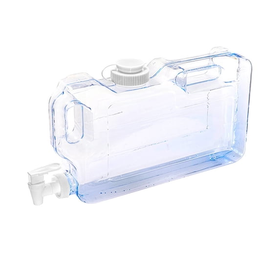 1.1 Gallon Refrigerator Water Dispenser Bottle with Spigots,BPA Free Plastic Slim Water Jug with Spout Leak Proof,Refillable Fridge Water Container, Convenient Handles