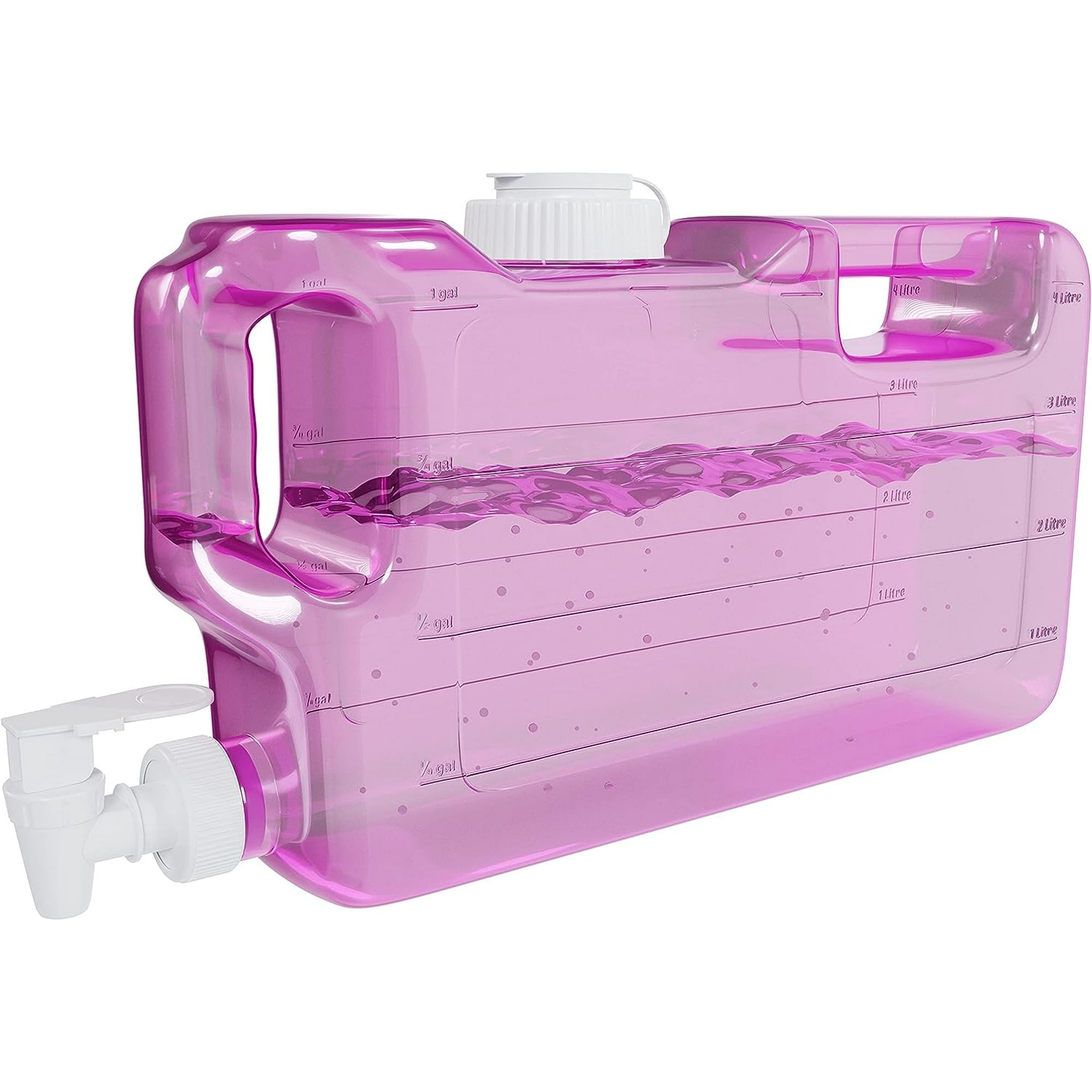 3 gal. Fridge Bottle with Handle and Faucet in Clear 3 gal. Fridge Bottle with Handle and Faucet in Clear