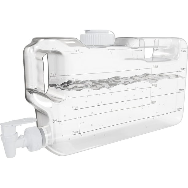 1.1 Gallon Refrigerator Water Dispensers Bottle with Faucet, Spigot & 58mm Screw Cap BPA Free