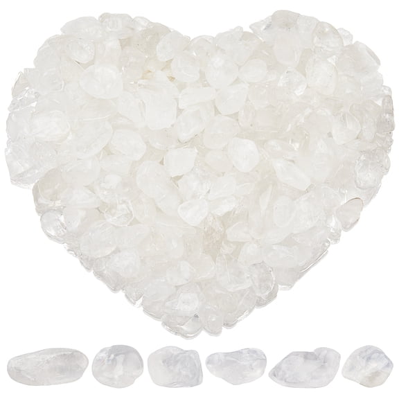 1.1 Lb/500g Clear Quartz Crystals Chips Crushed Stone Chips Bulk Natural No Holes Small Chips Stones Rocks Stone for Vases Fish