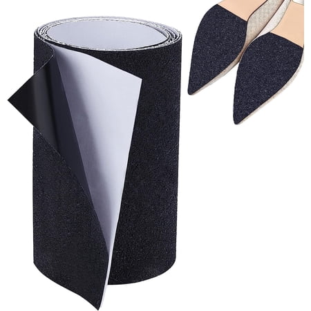 1.1 Yard Shoe Sole Protectors Black Shoe Bottom Grip Pads 3.9 Noise Reduction Shoes Cushion Shoe Grips