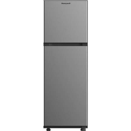 Honeywell Mini Compact Freezer Countertop, 1.1 Cubic Feet, Single Door Upright Freezer with Reversible Door, Removable Shelves, for Home, Dorms, Apartment, Office- Black