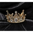 thumbnail image 1 of 1.1 oz Small Rhinestone Crown Cake Topper - Gold, 1 of 1