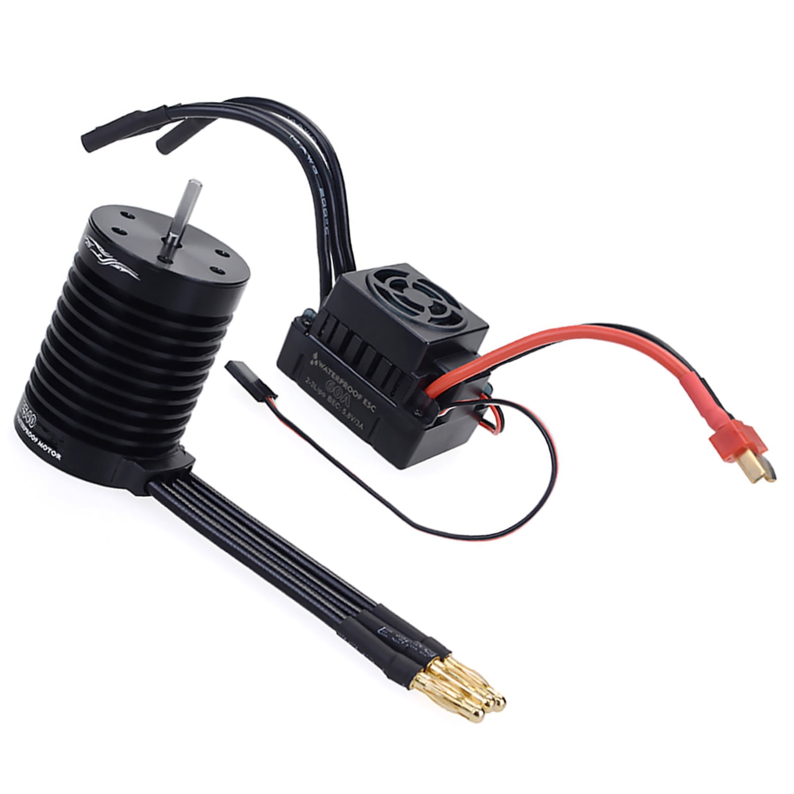 1/10 1/12 RC Car F540 4370KV Motor and 60A Brushless ESC Set High ...