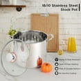 thumbnail image 1 of 1/10/12pcs Stainless Steel Cookware Set, Stockpot & Ricotta Pot with Lids & Double Handles, Compatible with Induction Cookers, Perfect for Soup, Hotpot, Pasta, Seafood & Rice Cooking, 1 of 14