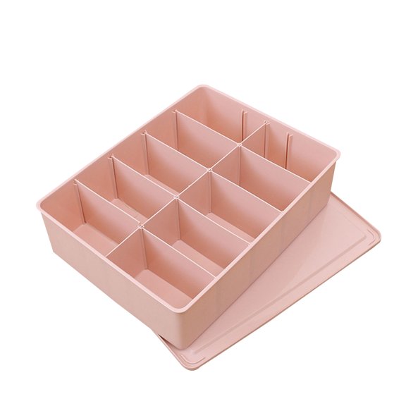 1/10/15 Grids Storage Box Plastic Divided Drawer Closet Organizer for Underwear