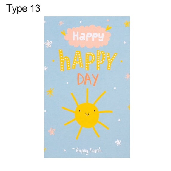 1/10/30PCS Gift Party Invitation Greeting Cards Happy Birthday DIY Decoration Message Postcard Blank Cardstock 9x5.4cm