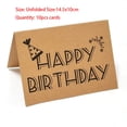 thumbnail image 1 of 1/10/30PCS Gift Party Invitation Greeting Cards Happy Birthday DIY Decoration Message Postcard Blank Cardstock 9x5.4cm, 1 of 7