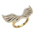 thumbnail image 1 of 1.10 CT TW Angel Wing Diamond Cocktail Ring 14K Gold, 1 of 5