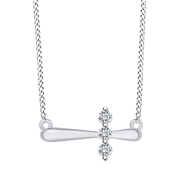 Walmart white gold on sale necklace