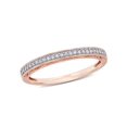 thumbnail image 1 of Gem & Harmony 1/10 Carat (Ctw) Diamond Wedding Band Ring in 10K Rose Pink Gold for Women, 1 of 5