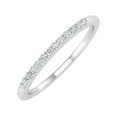 thumbnail image 1 of 1/10 Carat Diamond Anniversary Ring Band in 10K White Gold (Ring Size 4.5), 1 of 4