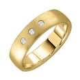 thumbnail image 1 of 1/10 Carat Diamond Wedding Band Ring in 10K Yellow Gold (Ring Size 5.25) - IGI Certified, 1 of 3