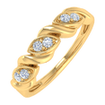 thumbnail image 1 of 1/10 Carat Diamond Wedding Band Ring in 14K Yellow Gold(Ring Size 10.25) (SI1-SI2 Clarity), 1 of 4