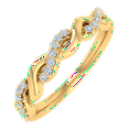 thumbnail image 1 of 1/10 Carat Diamond Wedding Band Ring in 14K Yellow Gold(Ring Size 6.5) (SI1-SI2 Clarity), 1 of 4