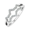 thumbnail image 1 of 1/10 Carat Diamond Wedding Band in 10K White Gold (Ring Size 6.5), 1 of 6