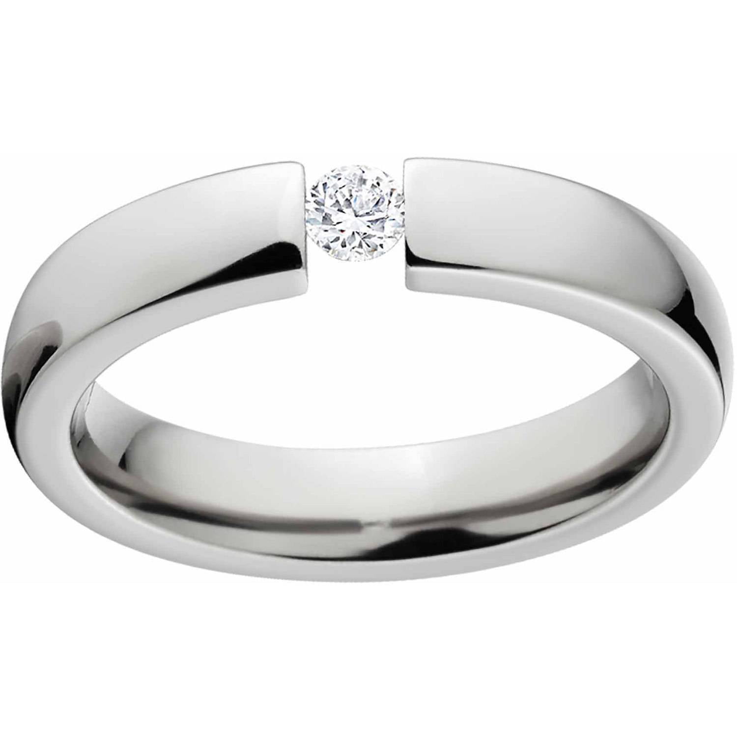Tension Set Flat Princess Diamond Engagement Ring – deBebians