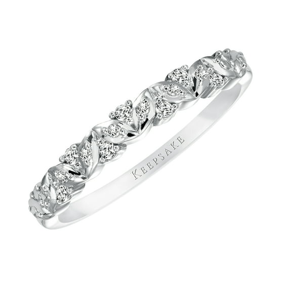 1/10 Carat T.W. Diamond 10kt White Gold "Sweet Rememberance" Women's Anniversary Band