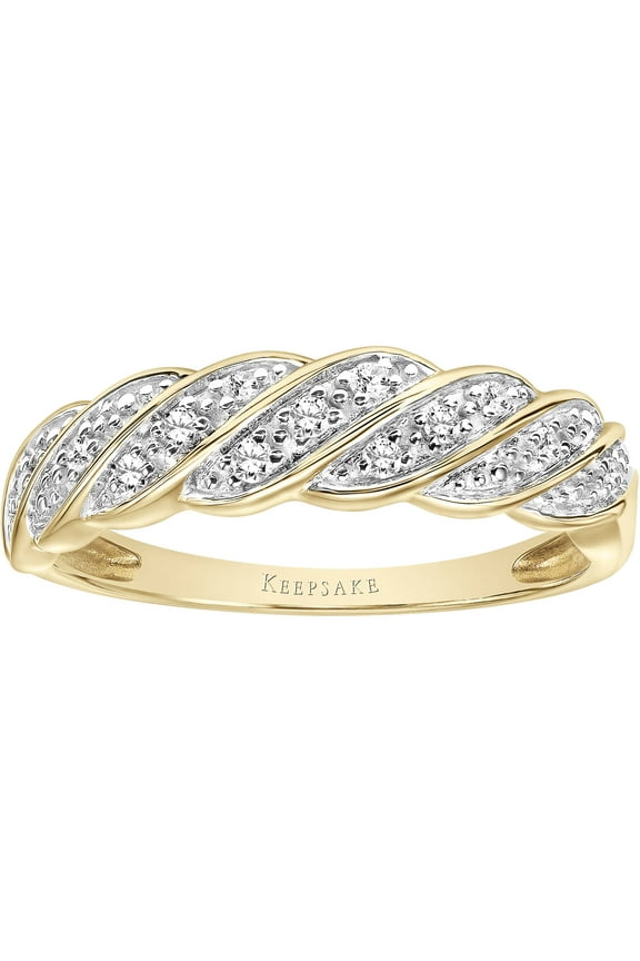 1/10 Carat T.W. Diamond 10kt Yellow Gold "Eternal" Women's Anniversary Band by Keepsake