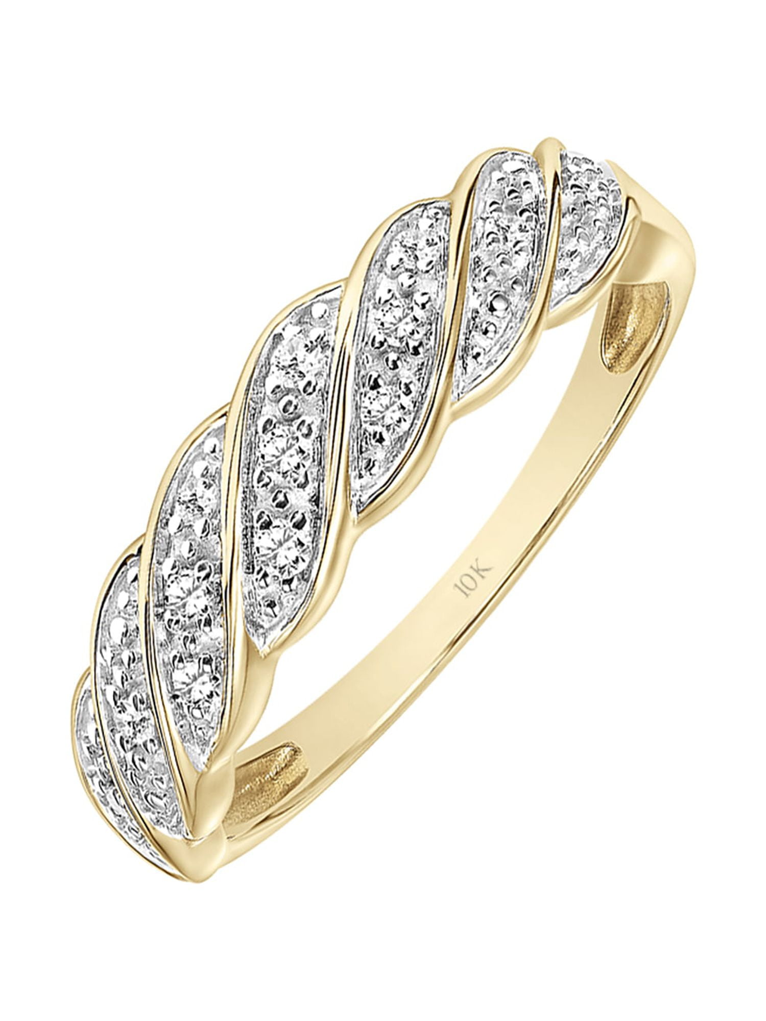 Keepsake Anniversary Bands Walmart 1/10 Carat Diamond 10kt Yellow