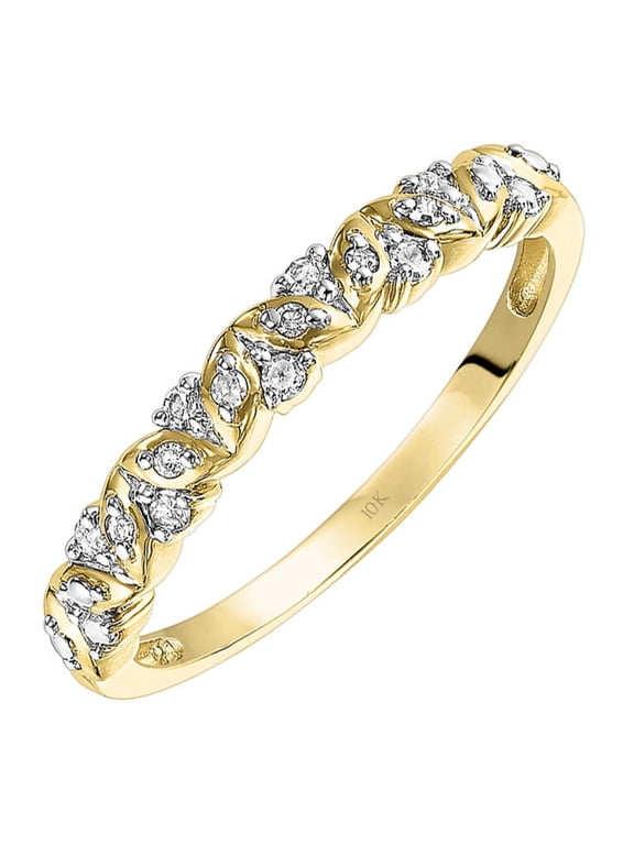 1/10 Carat T.W. Diamond 10kt Yellow Gold "Sweet Rememberance" Women's Anniversary Band