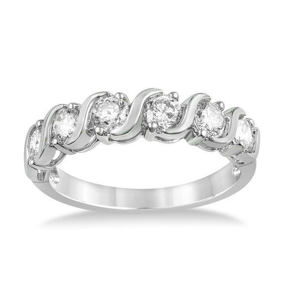 1/10 Carat T.W. Diamond Accent Sterling Silver Band