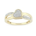 thumbnail image 1 of 1/10 Carat T.W. Diamond Heart 10kt Yellow Gold Fashion Ring, 1 of 5