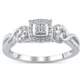 thumbnail image 1 of 1/10 Carat T.W. Diamond Sterling Silver Engagement Ring, 1 of 1