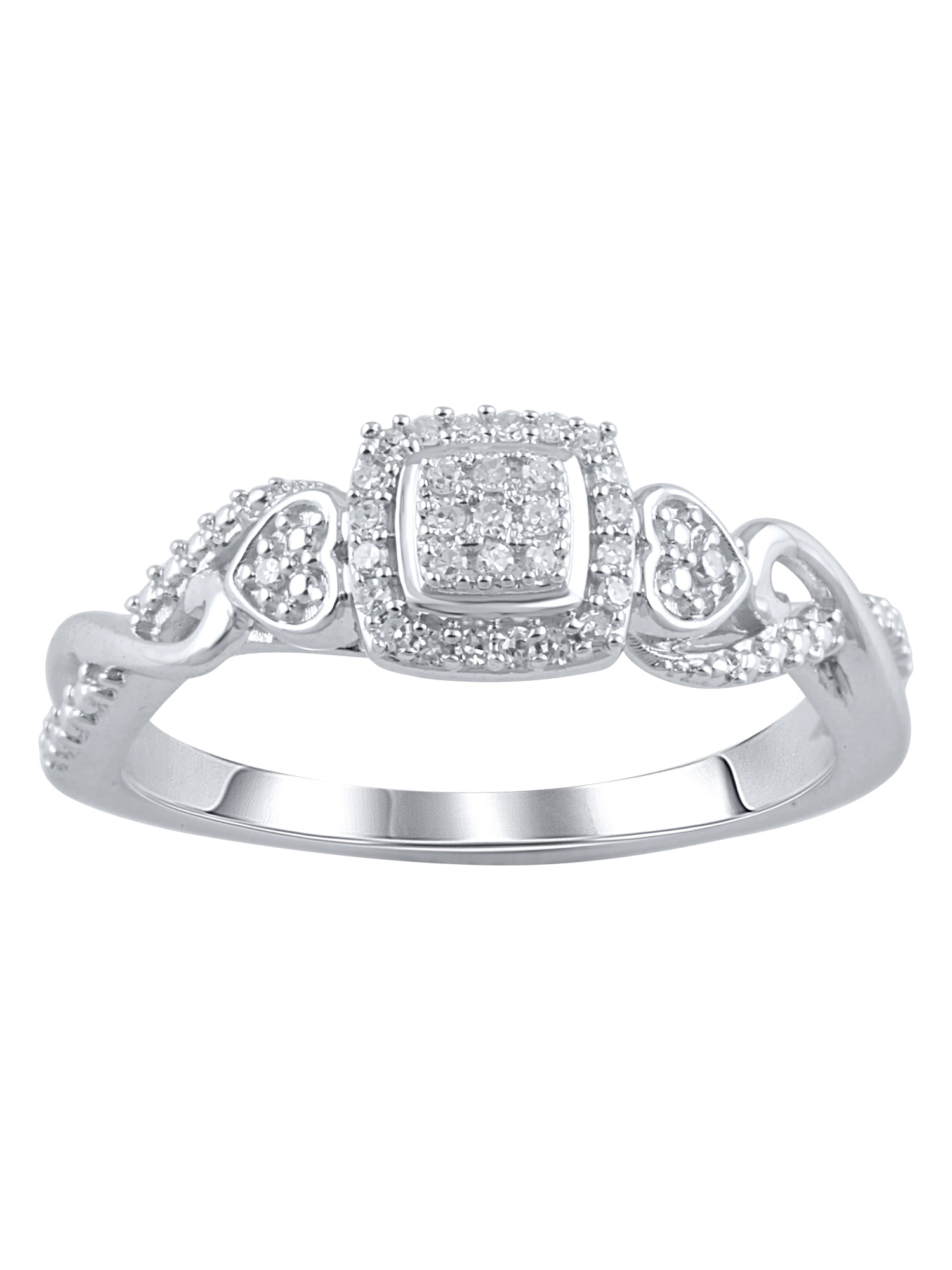 1/10 Ct (I3 Clarity, I-J Color) Hold My Hand Diamond Women's Ring