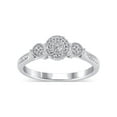 thumbnail image 1 of 1/10 Carat T.W. (I3 clarity, J-K color) Hold My Hand Diamond Promise Ring in Sterling Silver, Size 7, 1 of 5
