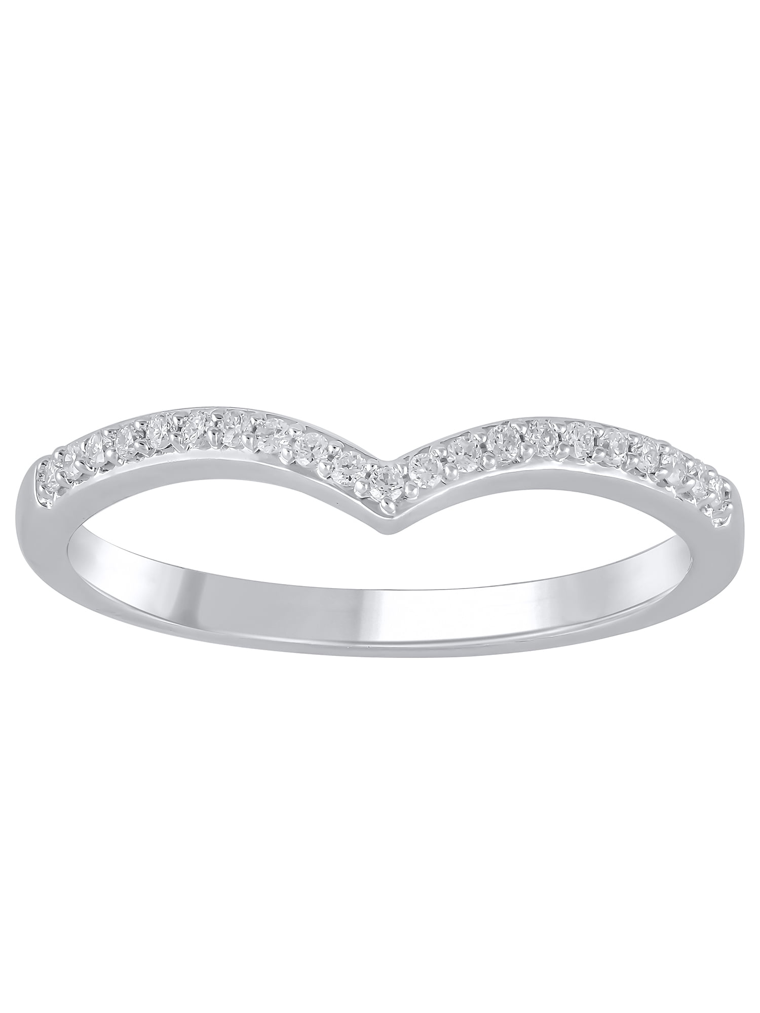 1/10 Carat T.W. (SI Clarity, H-I Color) Brilliance Fine Jewelry Lab Grown Diamond Wedding Band in Sterling Silver, Womens, Size 5