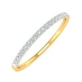 thumbnail image 1 of 1/10 Carat (ctw) 10K Yellow Gold Diamond Ladies Wedding Anniversary Stackable Ring (Ring Size 8.5), 1 of 6
