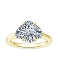 thumbnail image 1 of 1.10 Ct Brilliant Oval Shape Three Stone Genuine Diamond Beautiful Wedding Ring for her Solid 18K Yellow Gold Size 7, 1 of 8