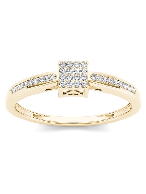 Diamond Cluster Rings Engagement Collection