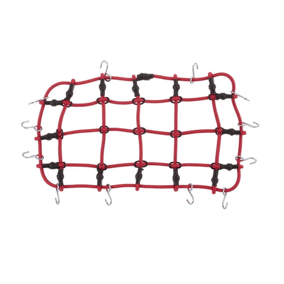1/10 Elastic Luggage Net with Hooks Roof Rack Luggage Net Replacement for 1/10 Crawler Car