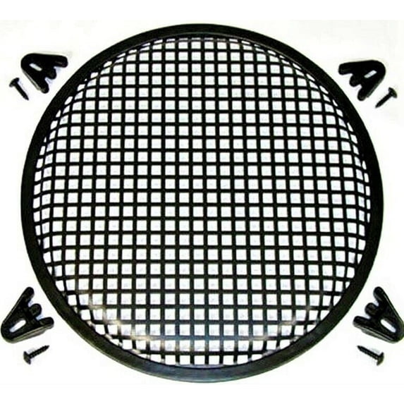 10" INCH UNIVERSAL SPEAKER SUBWOOFER GRILL MESH COVER W/ CLIPS SCREWS GUARD