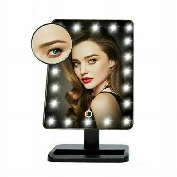 1 * 10 Magnifier 20 LEDs Makeup Mirror Cosmetic Table Vanity Mirror Touch Screen