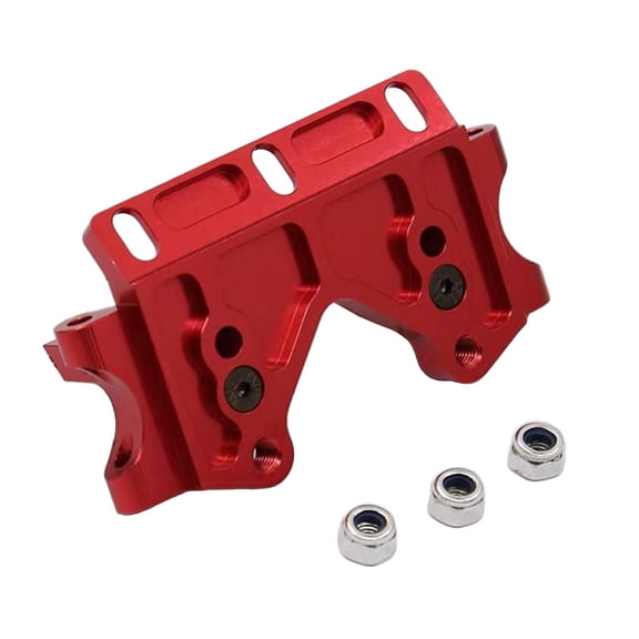 1:10 Metal Front Lower Bulkhead Car for Slash 2WD Car Replacement Upgrade Parts , Red
