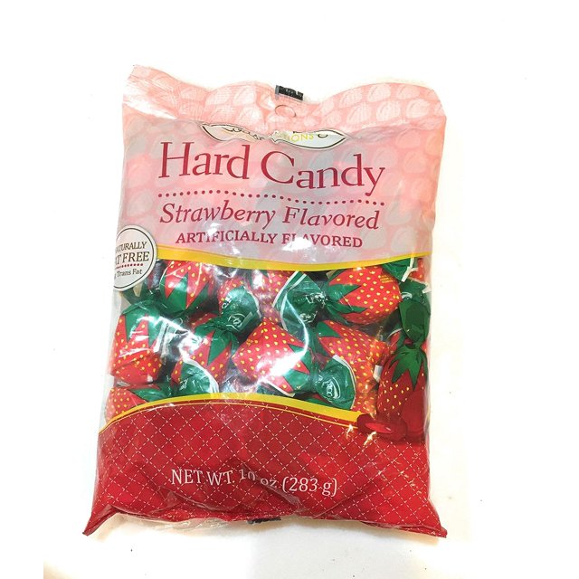 (1) 10 Oz bag Coastal Bay Strawberry Flavored Hard Candy