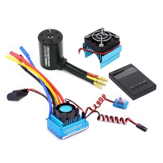 1/10 RC Car Brushless Motor+120A Brushless Esc Set With Programming Card HSP For HPI